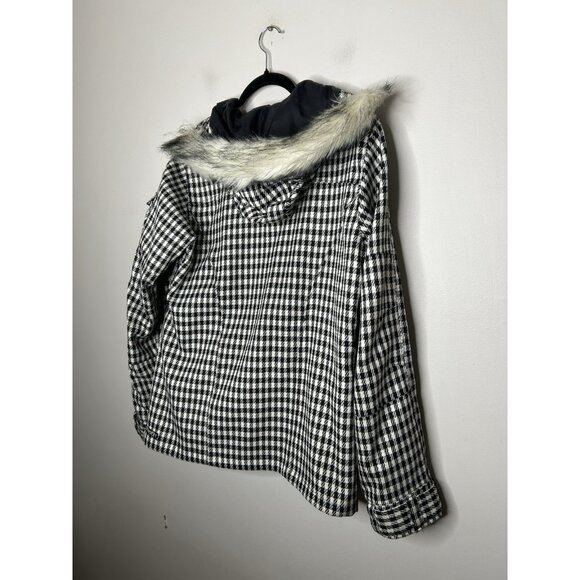 Roxy Women's Black White Hooded Snowboarding/Ski Zipper 5,000 Jacket Size Small - Picture 9 of 16